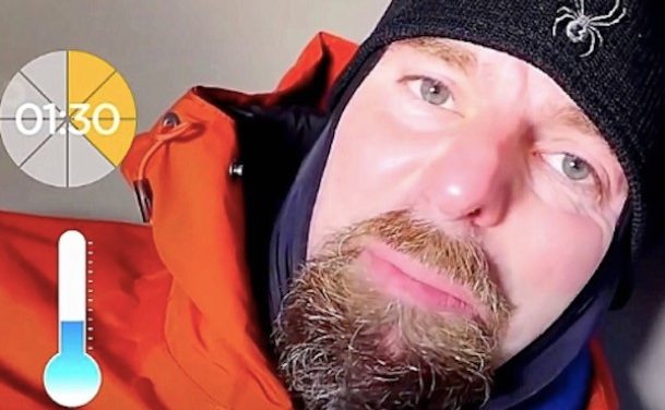 Vet Spends The Night In Freezing Dog House To Prove That Dogs Suffer During Winter
