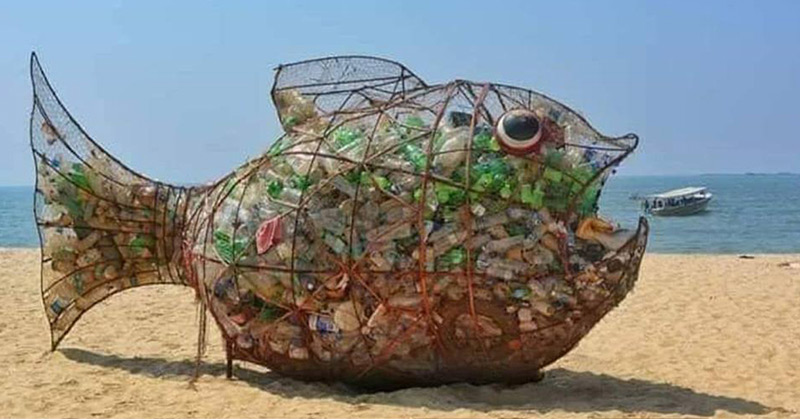 Creative Fish Sculpture Named ‘Goby’ Is Making People Clean Up The Oceans