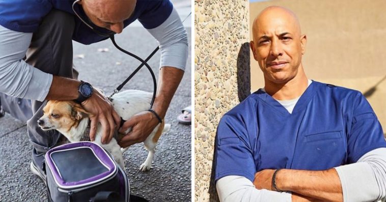 This Vet Is Walking Around California Treating Homeless People’s Pets For Free