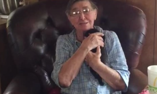 80-Year-Old Grandma Cries  After Getting A New Puppy