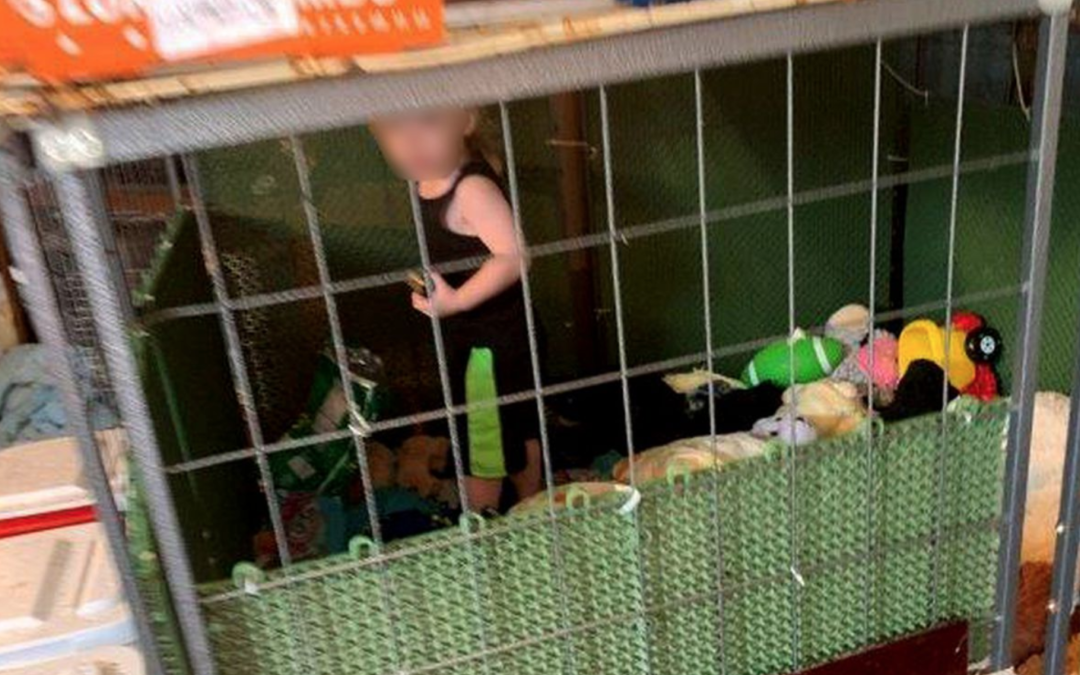 Toddler Found in Tiny Dog Cage  Surrounded by 600 Animals Including Snakes And Rodents