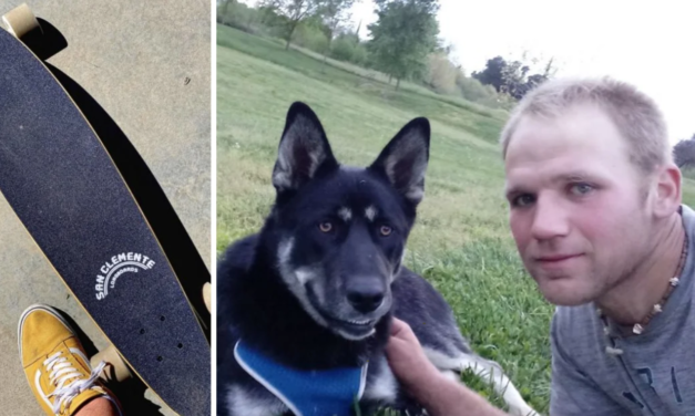 Police Arrests A Man After He Hits A Puppy With A Skateboard