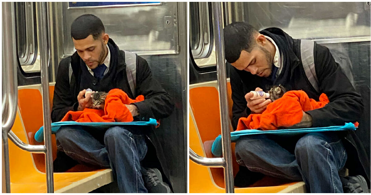Woman shares a heartwarming photo from the NY subway – quickly goes viral